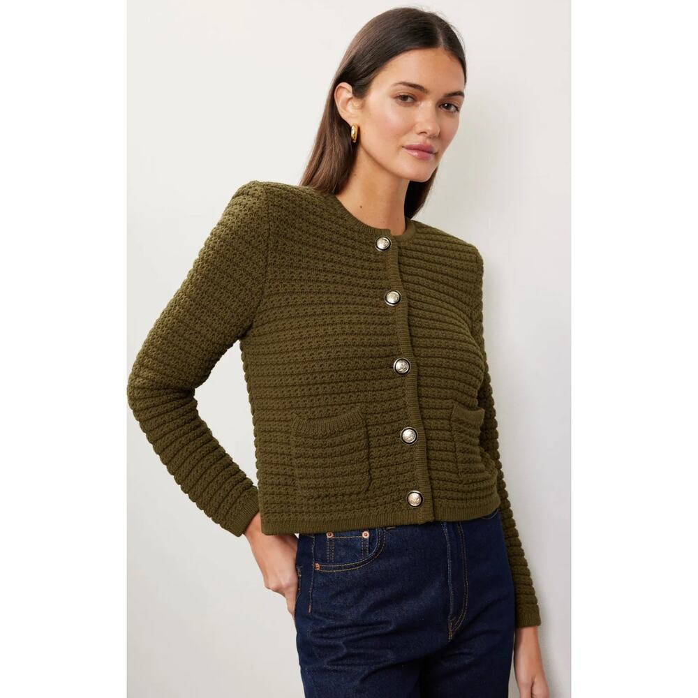 ba&sh Gaspard Cardigan in Brown Size M - Picture 2 of 8